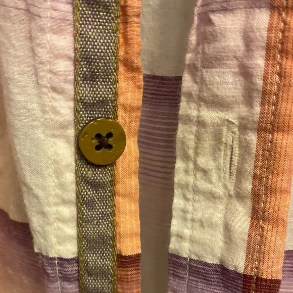 Italia Men's Multicolor Striped Button Down Shirt - Picture 7 of 10